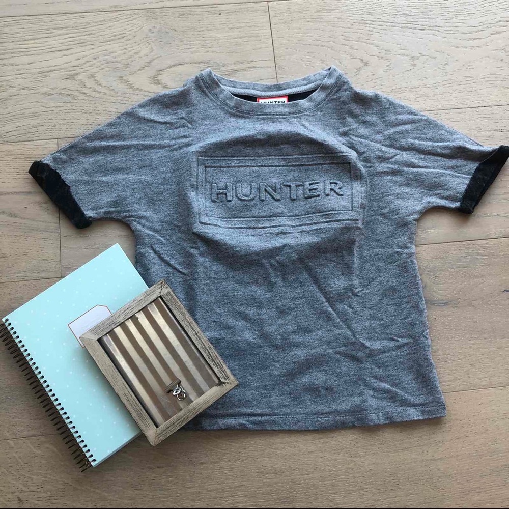 Hunter gray shirt embossed print size M 8/10